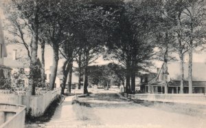 Vintage Postcard Street View With Howe House Chatham Massachusetts MA Rotograph