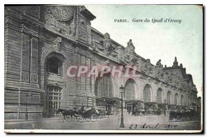 Old Postcard Paris Gare du Quai d'Orsay