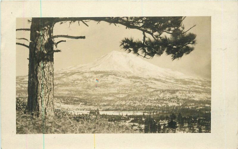 Weed California Mt Shasta Aerial View 1910 RPPC Photo Postcard 21-4843