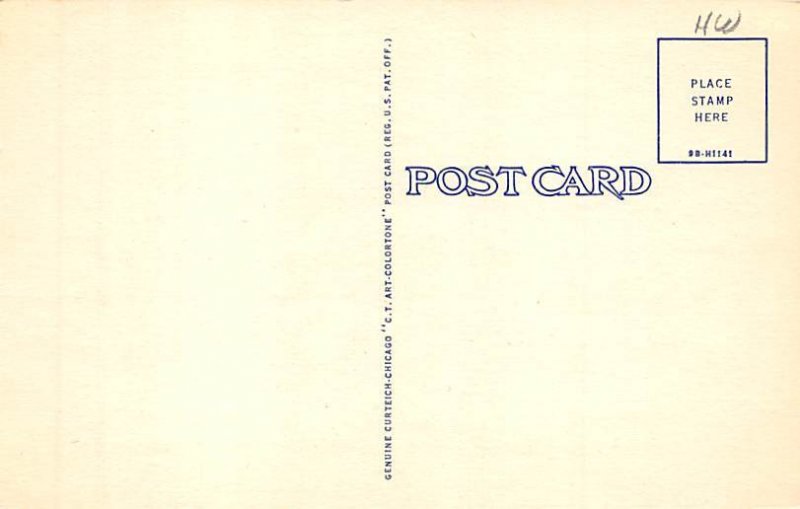 Future Farmer Chapter Advertising View Postcard Backing 