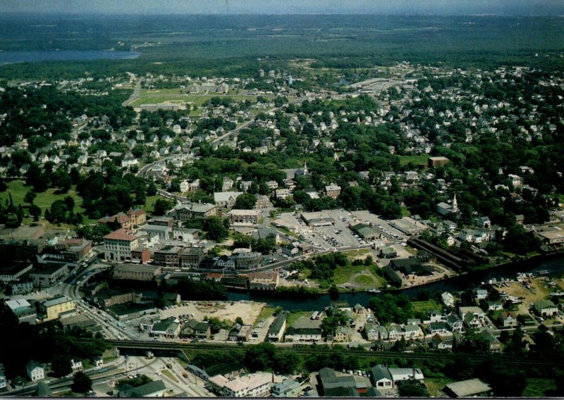 Aerial View Of Westerly Rhode Island and Pawcatuck Connecticut