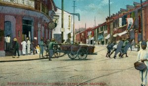 C. 1910 Szechven Road Range Intersection Shanghai Vintage Postcard P144