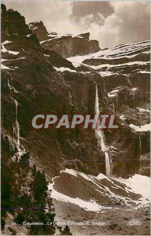 Modern Postcard Gavarnie La Grande Cascade Cirque