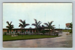 Belle Glade FL, Waldessa Motel, Chrome Florida Postcard