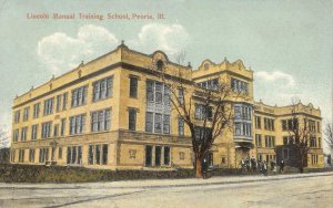 Lincoln Manual Training School, Peoria, Illinois 1910 Vintage Postcard