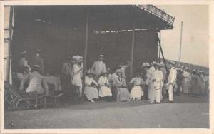 Cuba ? Race Track Scene? Real Photo Antique Postcard J74240