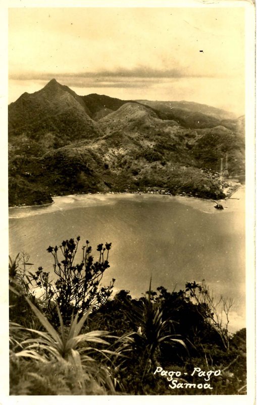 Samoa - Pago-Pago. Aerial View.  *RPPC