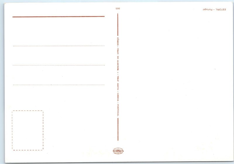 c1970s Estoril, Portugal Casino Aerial Night Fountain Reflecting Pool 4x6 PC M20