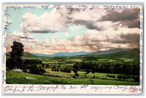 c1905 View From Sugar Hill White Mountains Ossipee New Hampshire NH Postcard