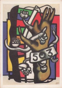 Fernard Leger 503 Paris Gallery Painting Postcard