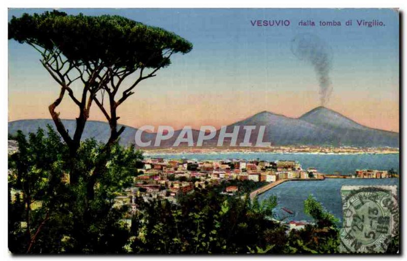 Postcard Old Vesuvio Stalla Tomba Di Virgilio