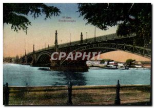 Old Postcard Mainz Straßenbrücke