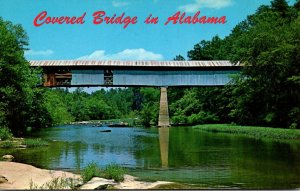 Alabama Blount County Covered Bridge Over Locust Fork Of Black Warrior River