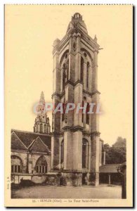 Senlis Old Postcard Tower Saint Pierre