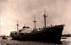 MS Lekhaven Rotterdam Rederij Gebr. van Uden Ship RPPC C016