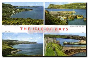 Old Postcard The Isle of Bays and Port E vullen Ramsey Bradda Head Port Erin ...