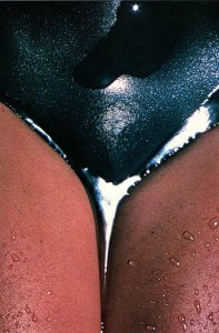 Girl Photo by Aram Gesar Americard ©1980.  Wet Bikini