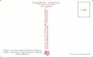 Vintage Postcard Rada The Interior Port at Puerto Vallarta Jalisco Mexico MX