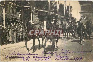 PHOTO CARD Paris Fetes Victory 14 July 1919 Arch of Triumph