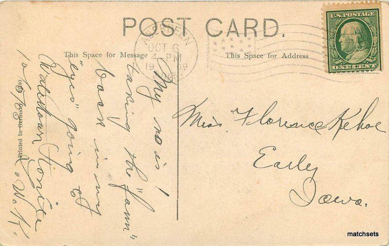 1909 St Lukes Hospital Aberdeen South Dakota postcard 10032