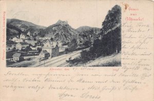 ALTENAHR GERMANY~PANORAMA-BAHNHOF-VILLAGE~1898 PHOTO POSTCARD