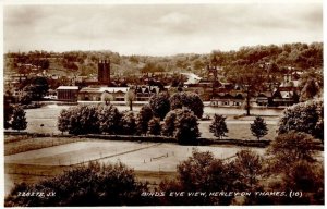 Henley On Thames Tennis Courts Aerial Real Photo Old Postcard