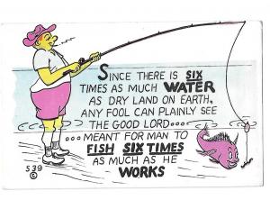 Fishing Comic Man was Meant to Fish Six Times as Much as He Works