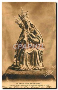 Old Postcard Notre Dame du Port The miraculous statue