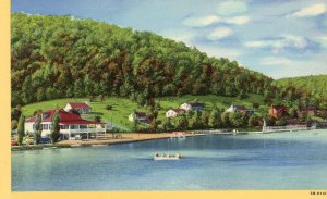 Postcard Early View of Lake Floyd on US Rte. 50 ,  WV.      L2