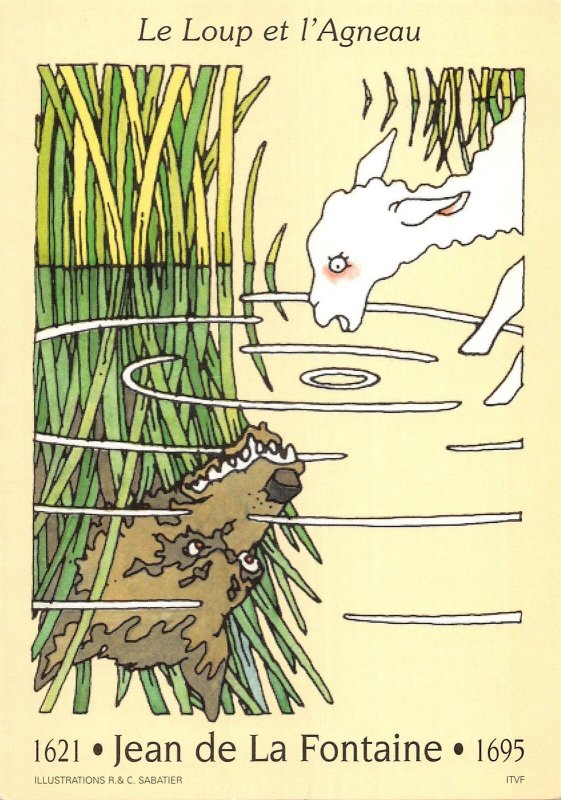 US3735 Jean de la Fontaine Le Loup et L'Agneau, La Raison du Plus