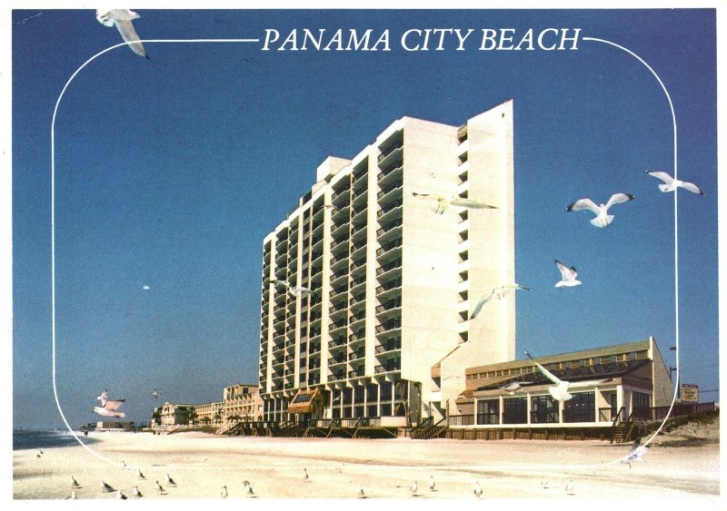 VINTAGE POSTCARD GREETINGS FROM PANAMA CITY BEACH FLORIDA MAILED 1989