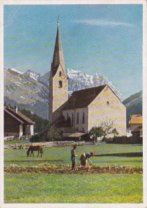 Austria Tirol Bichelbach mit Zugspitze
