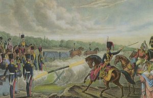Royal Horse Artillery Rocket Practice at Plumstead Marches Postcard