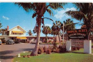 Delray Beach Florida Tropical Acres Street View Vintage Postcard K95867