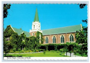 Vintage Morris Chapel, University Of Pacific. California. Postcard &B