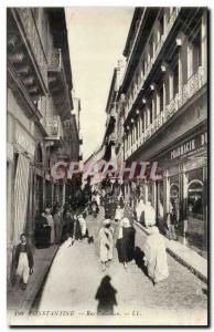 Algeria Constantine Old Postcard Rue Caraman (Pharmacy)