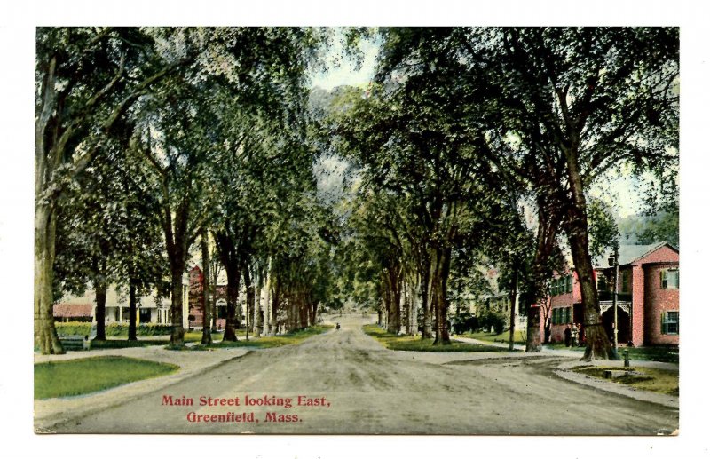 MA - Greenfield. Main Street looking East