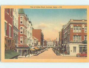 Unused Linen STREET SCENE Lewiston Maine ME hs3198