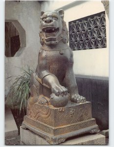 Postcard Iron Lion Made in the Yuan Dynasty, China