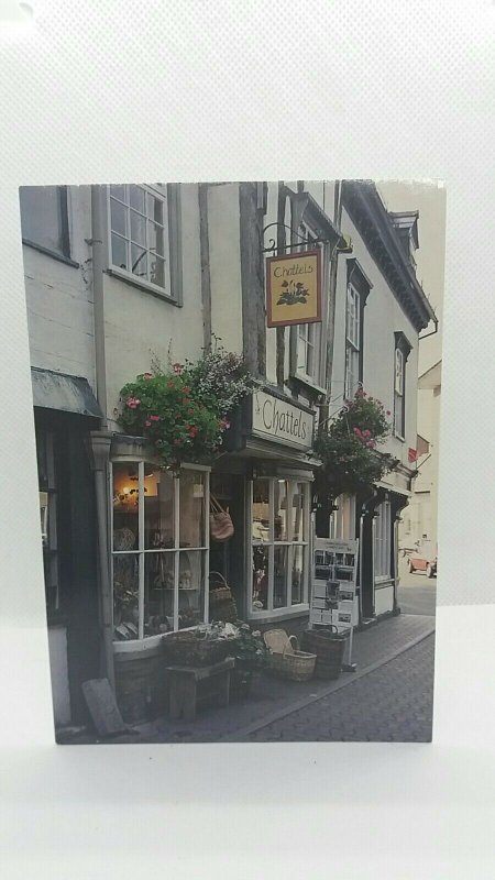 Vintage Postcard Chattels Market Street Hay on Wye