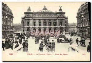 Old Postcard Paris Opera Place L