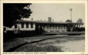 Charlotte North Carolina NC Myers Park Country Club Postcard