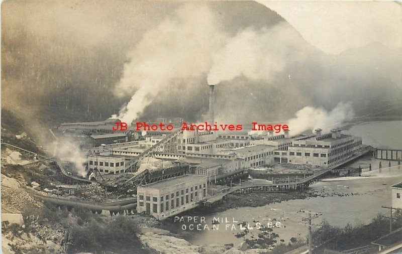 Canada, British Columbia, Ocean Falls, RPPC, Paper Mill, Logging, Photo