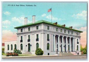 c1930's US Post Office Building Street View Valdosta Georgia GA Vintage Postcard 