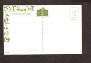 MS US United States Post Office Meridian Mississippi Postcard