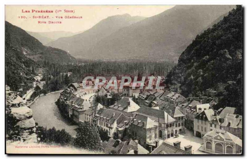 Saint Beat - Vue Generale - Right Bank - Old Postcard