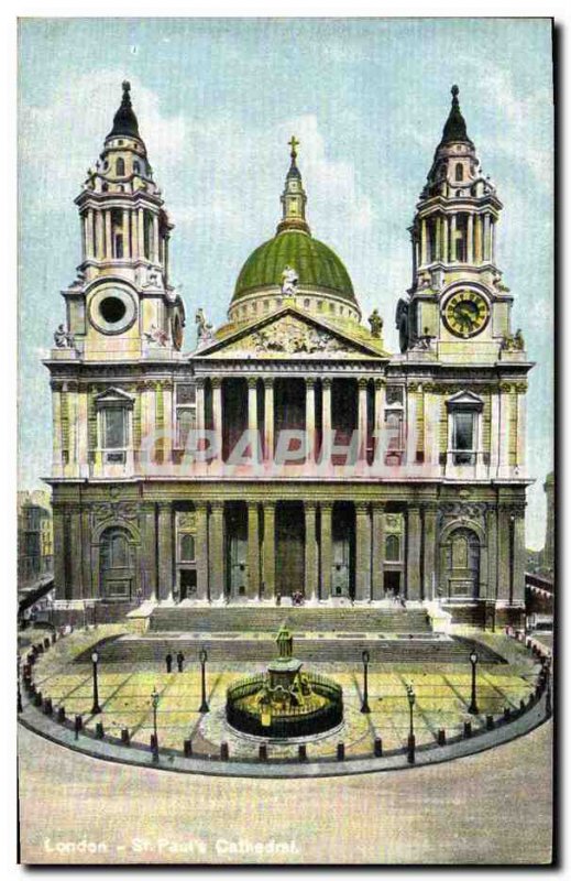 Old Postcard London St Paul's Catedral