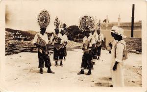 D76/ Papantla Veracruz Mexico Real Photo RPPC Postcard c30s Danza Las Guahuas