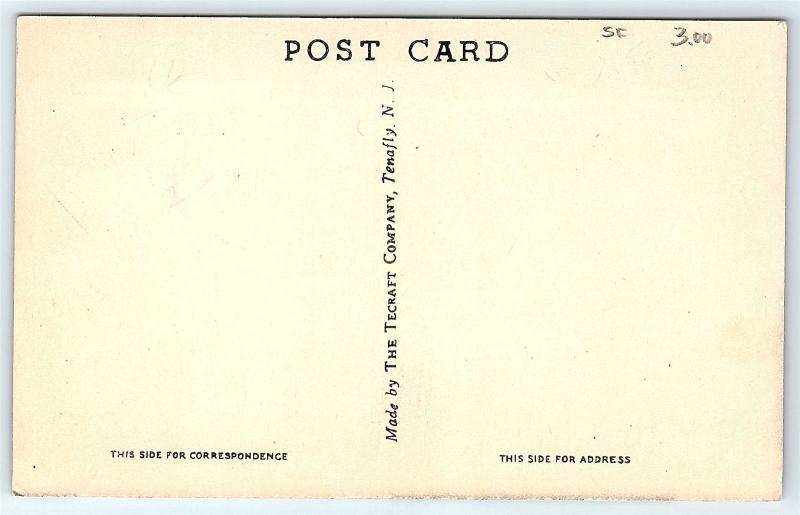 Postcard PA Dallastown Memorial Gymnasium & Auditorium Vintage Linen R42