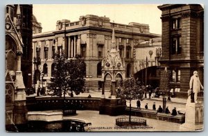 RPPC  Birmingham  England  Chamberlain Square  Postcard